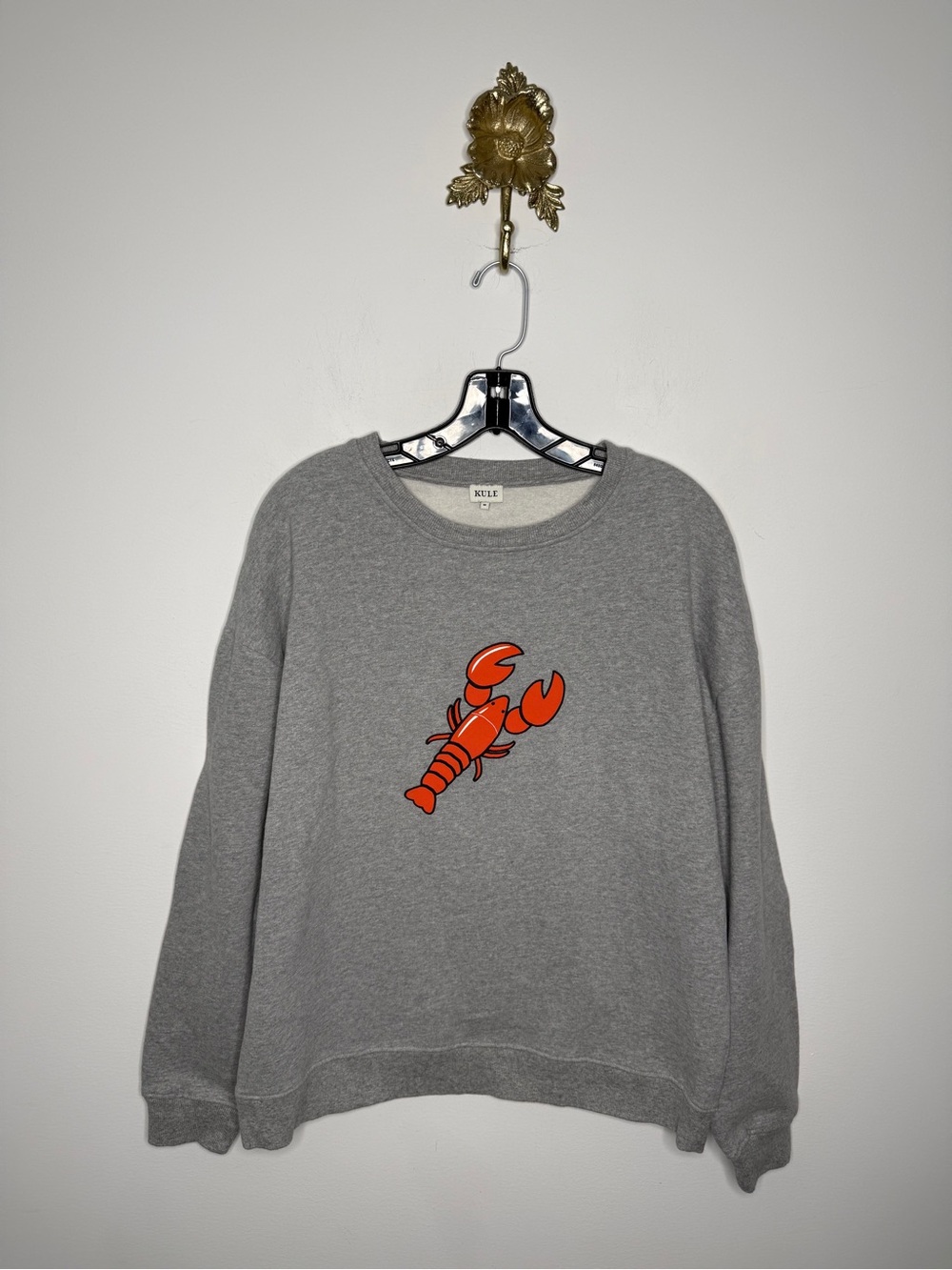 KULE The Oversized Lobster Sweatshirt M